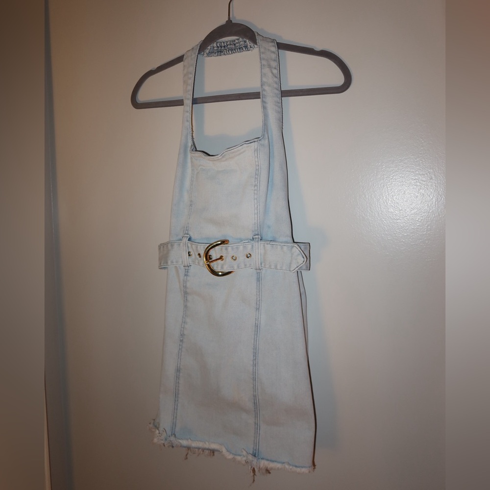 Show Me Your MuMu Light Blue Denim Dress